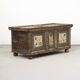 Folk art painted bridal chest