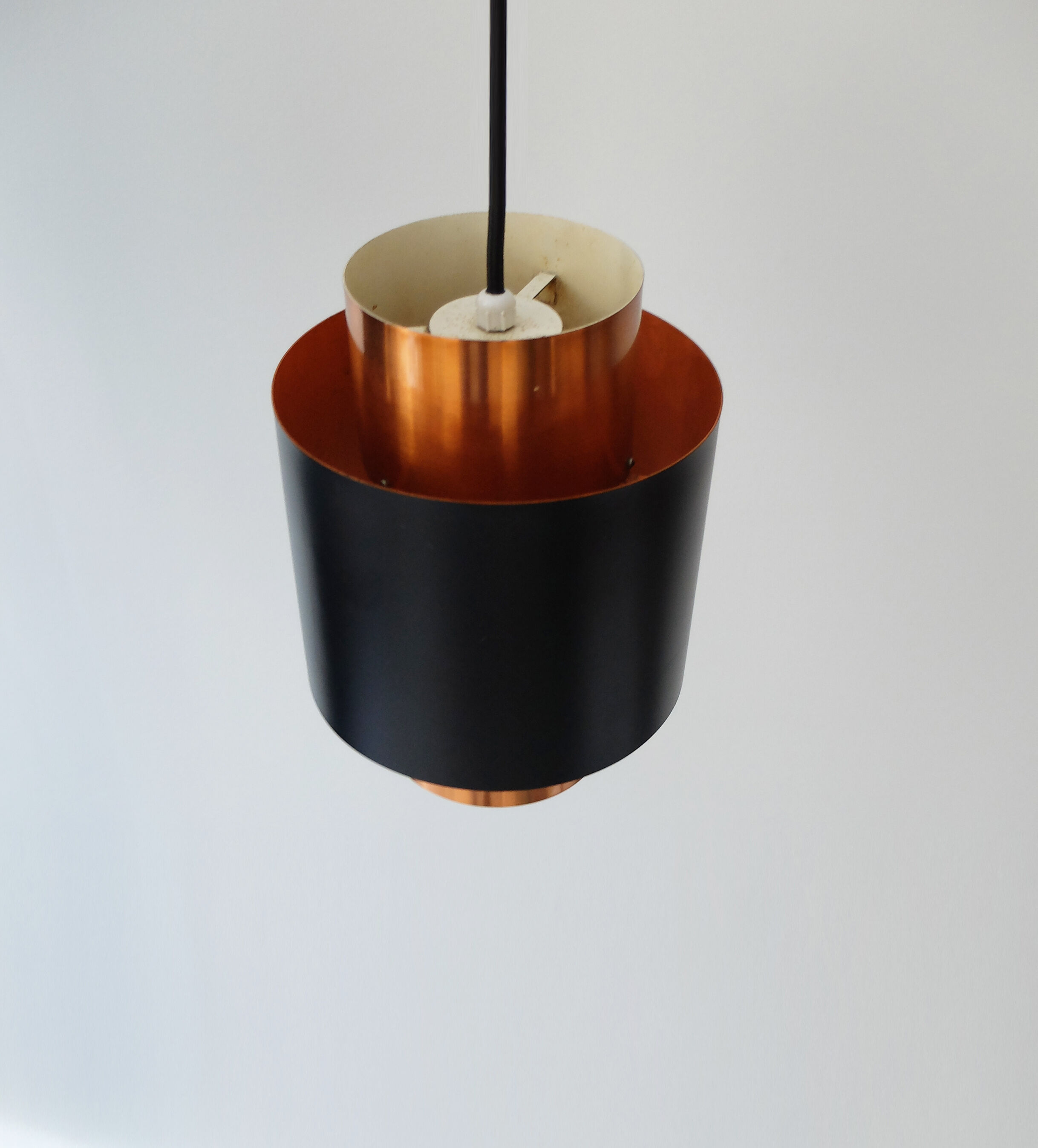Hanging lamp Tunika copper Jo Hammerborg, Denmark, 1960