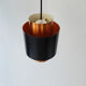 Hanging lamp Tunika copper Jo Hammerborg, Denmark, 1960