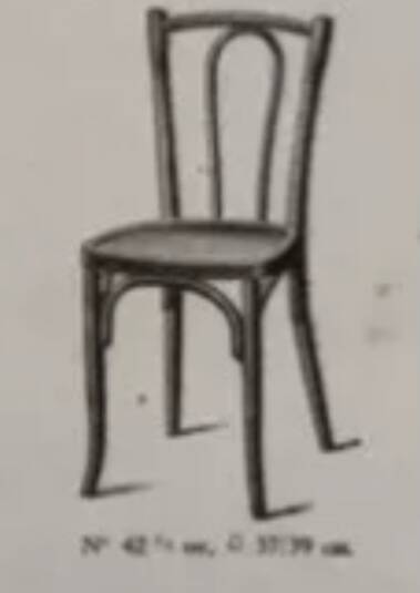 Baumann Art Nouveau bistro chair