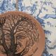 Jean Marais vintage terracotta plate from the 1970s surrealist