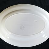 Former plat oavle in faïence of Digoin Sarreguemines model corsica