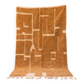 Traditional pure wool mustard rug 150/250 cm