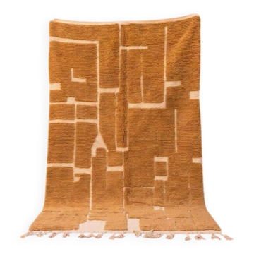 Traditional pure wool mustard rug 150/250 cm