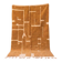 Traditional pure wool mustard rug 150/250 cm