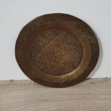 Assiette en cuivre Etoile de David
