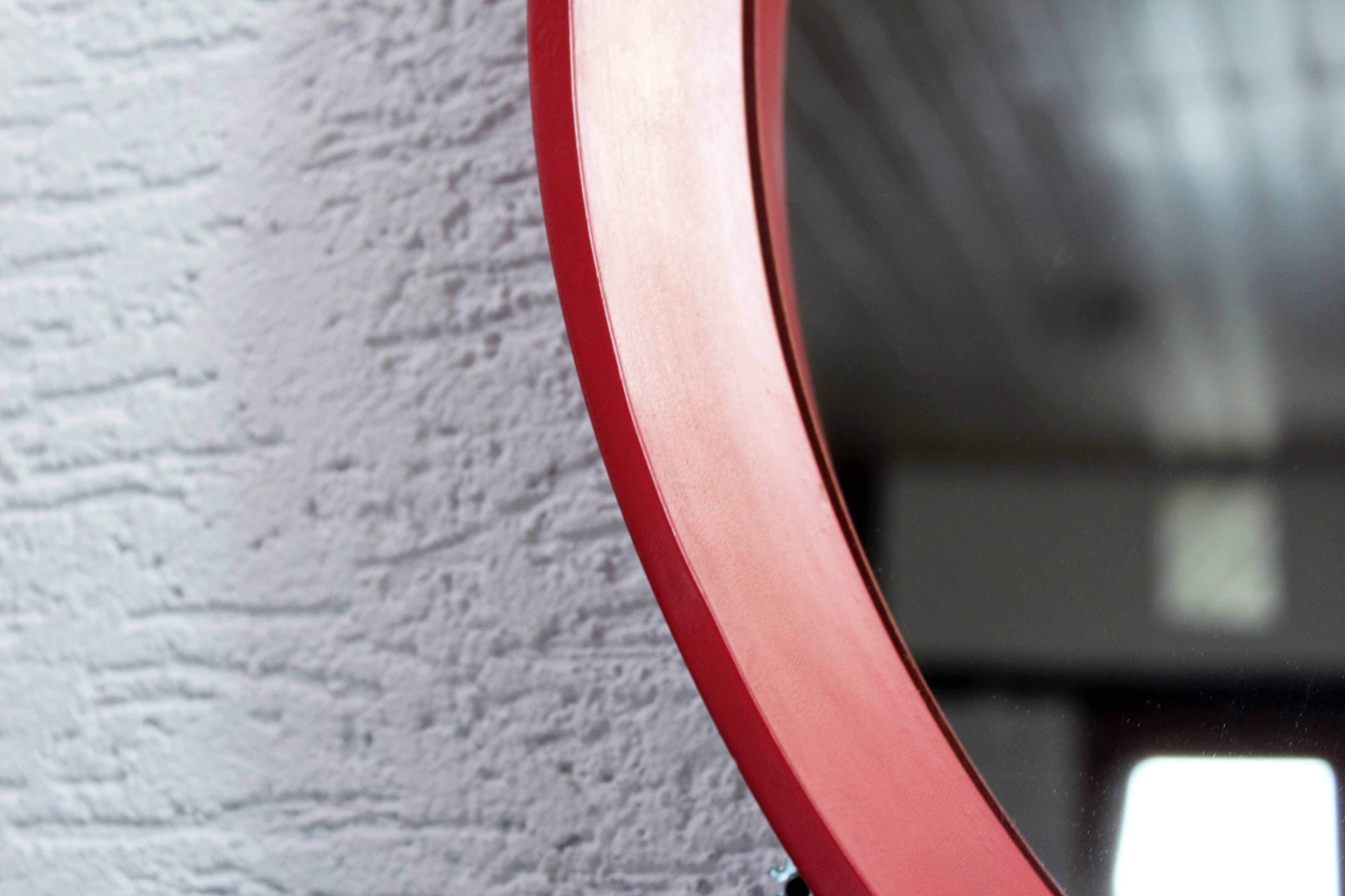 Miroir scandinave vintage rond 1970