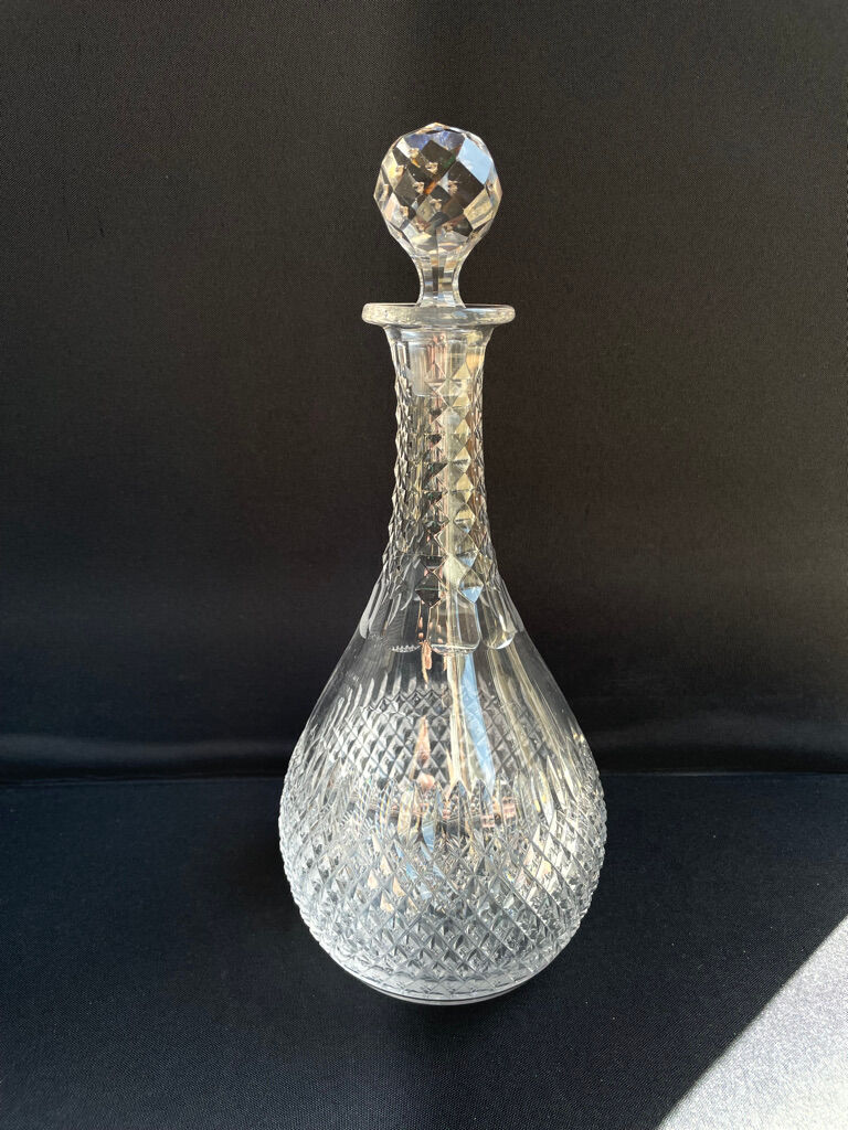 Carafe - art deco - blown and cut crystal