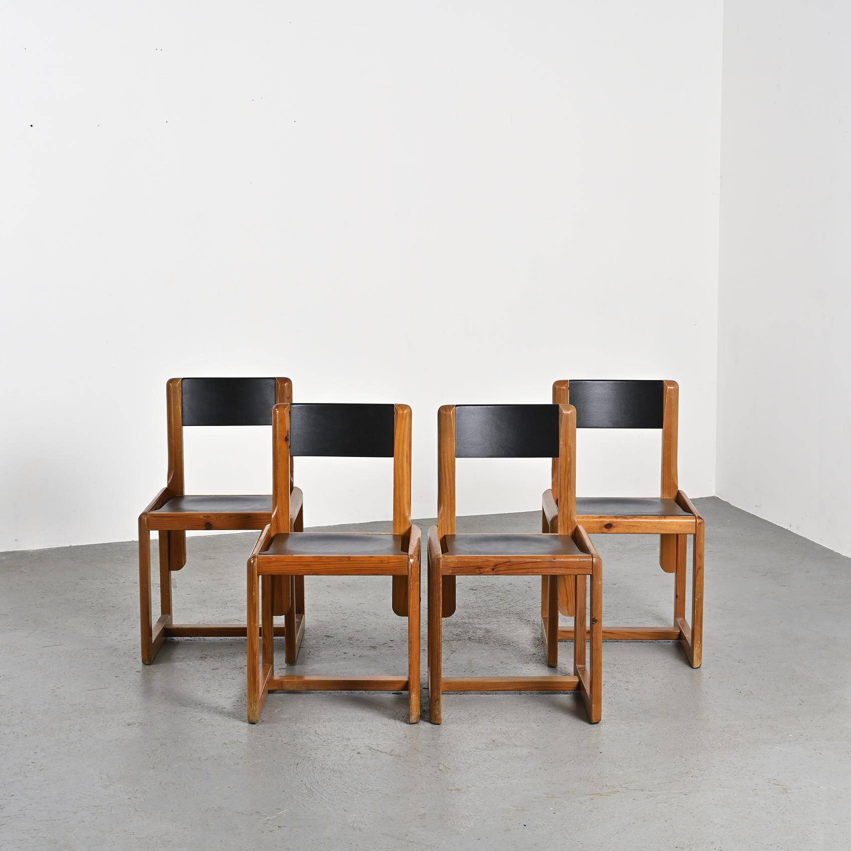 Set of 4 Chairs by André Sornay, circa 1960