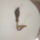 Old brass coat rack hook