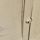 Small Parisian sideboard with one drawer and two doors, white lacquered