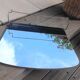 Two-tone bathroom mirror with its tablet, vintage 50s/60s