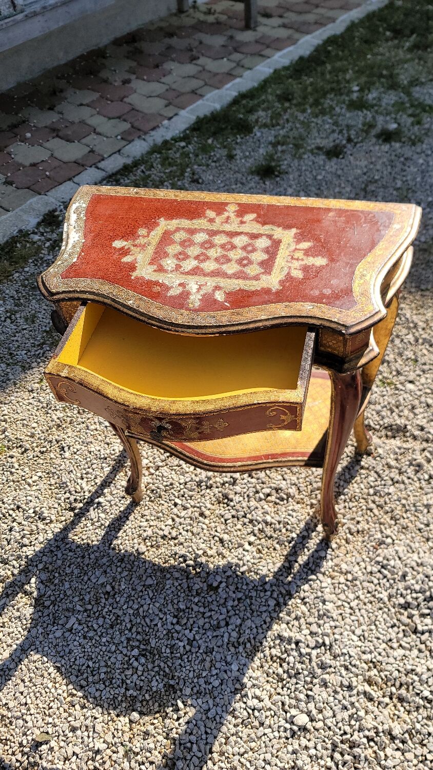 Venetian bedside table