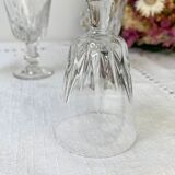 6 vintage white wine glasses