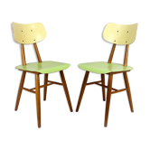 Set of 2 vintage wooden chairs from TON, 1960s