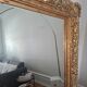 Grand miroir ancien monumental 185x145 bois doré glace biseautée style