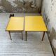 Duo de tables basses bois jaune