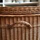 Trunk, chest in woven wicker