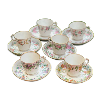 Tea service 6 pers. Old Paris