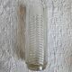Antique cut crystal vase with a scalloped edge, decorated with palmettes.