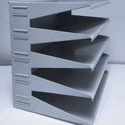 Industrial lacquered metal shelf, 1990s design