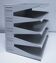 Industrial lacquered metal shelf, 1990s design