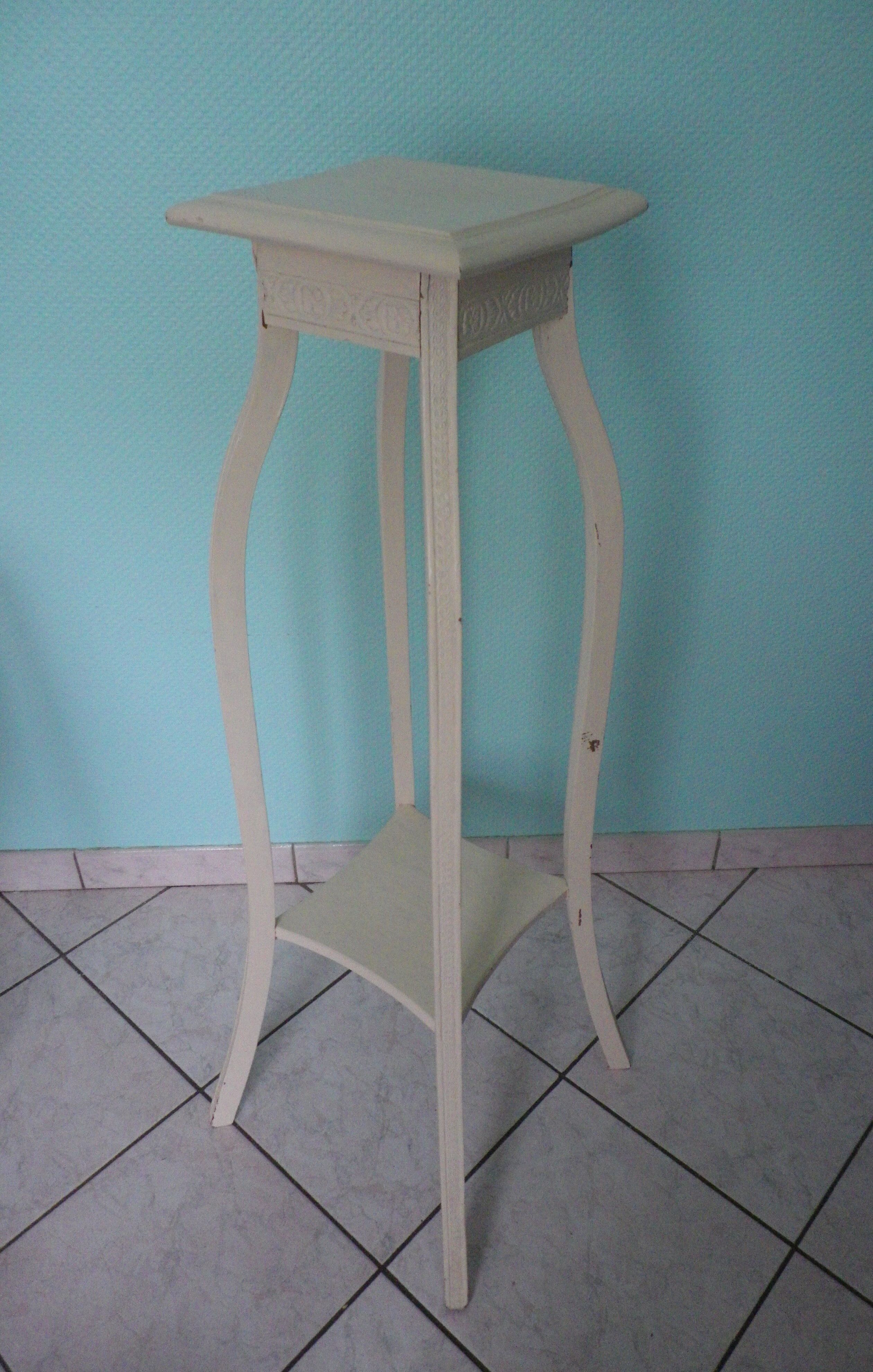Wooden white side table 50/60
