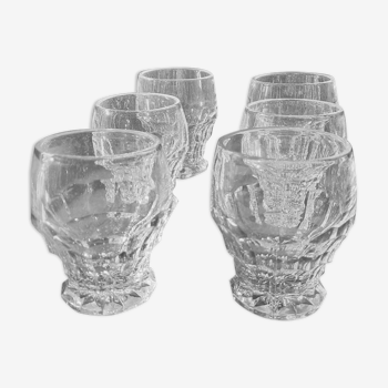 Set of 6 glasses from the 1930s