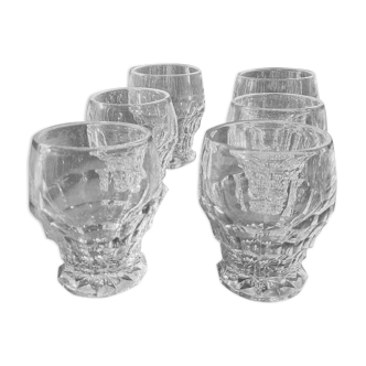 Lot de 6 verres des années 1930