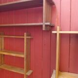 Three solid pine shelves