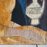 Female portrait – Modernist painting from the 1950s – School of Paris – Jean Be