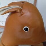 Kangaroo leather magazine rack, 1960s