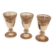 Lot de 3 verres à absinthe