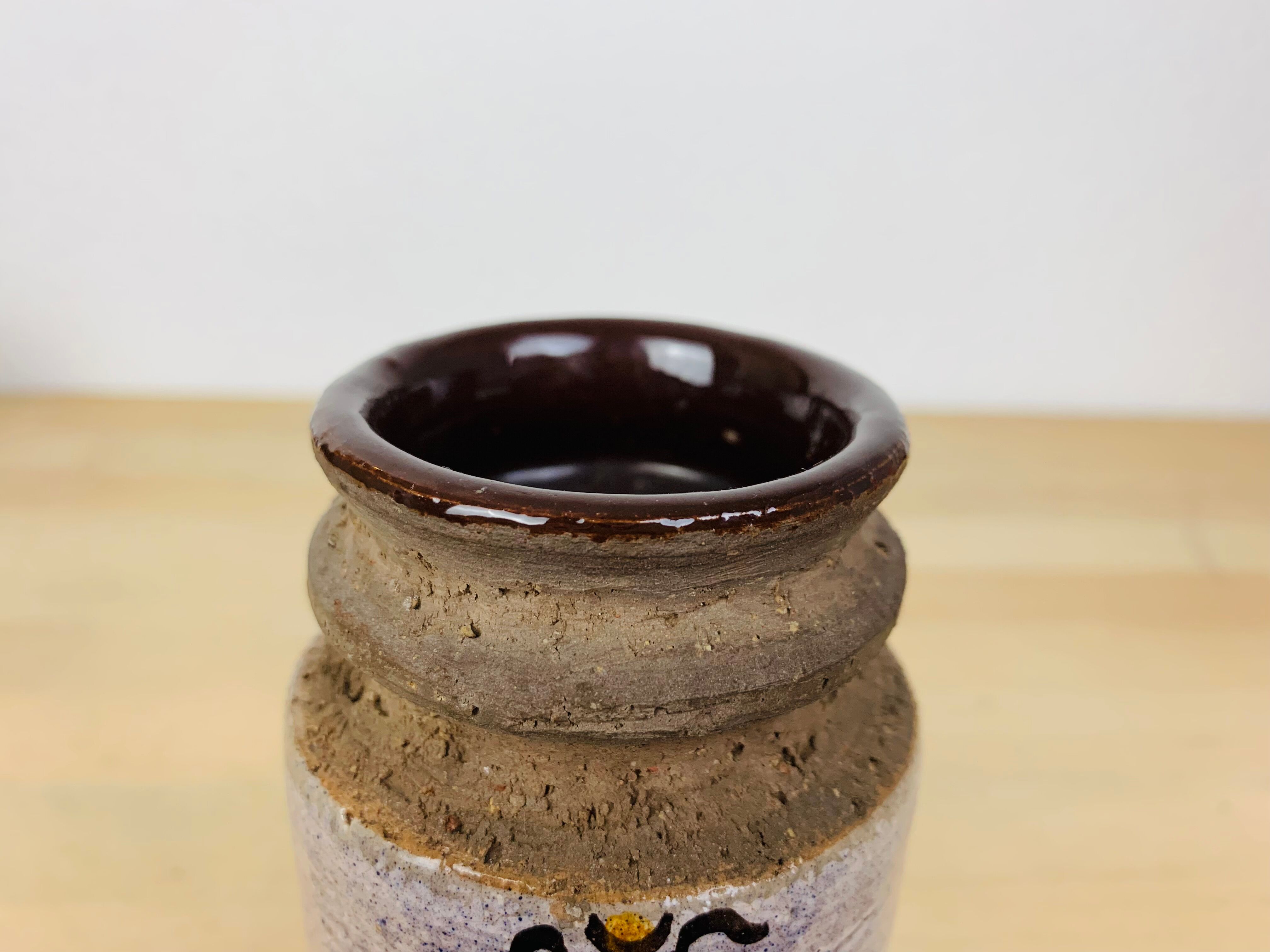 Italian roller vase, ceramic 50s