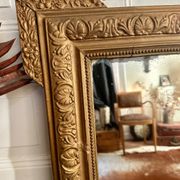 Large 19th century gilded mirror
