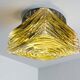 Bauhaus square green glass flush munt lamp