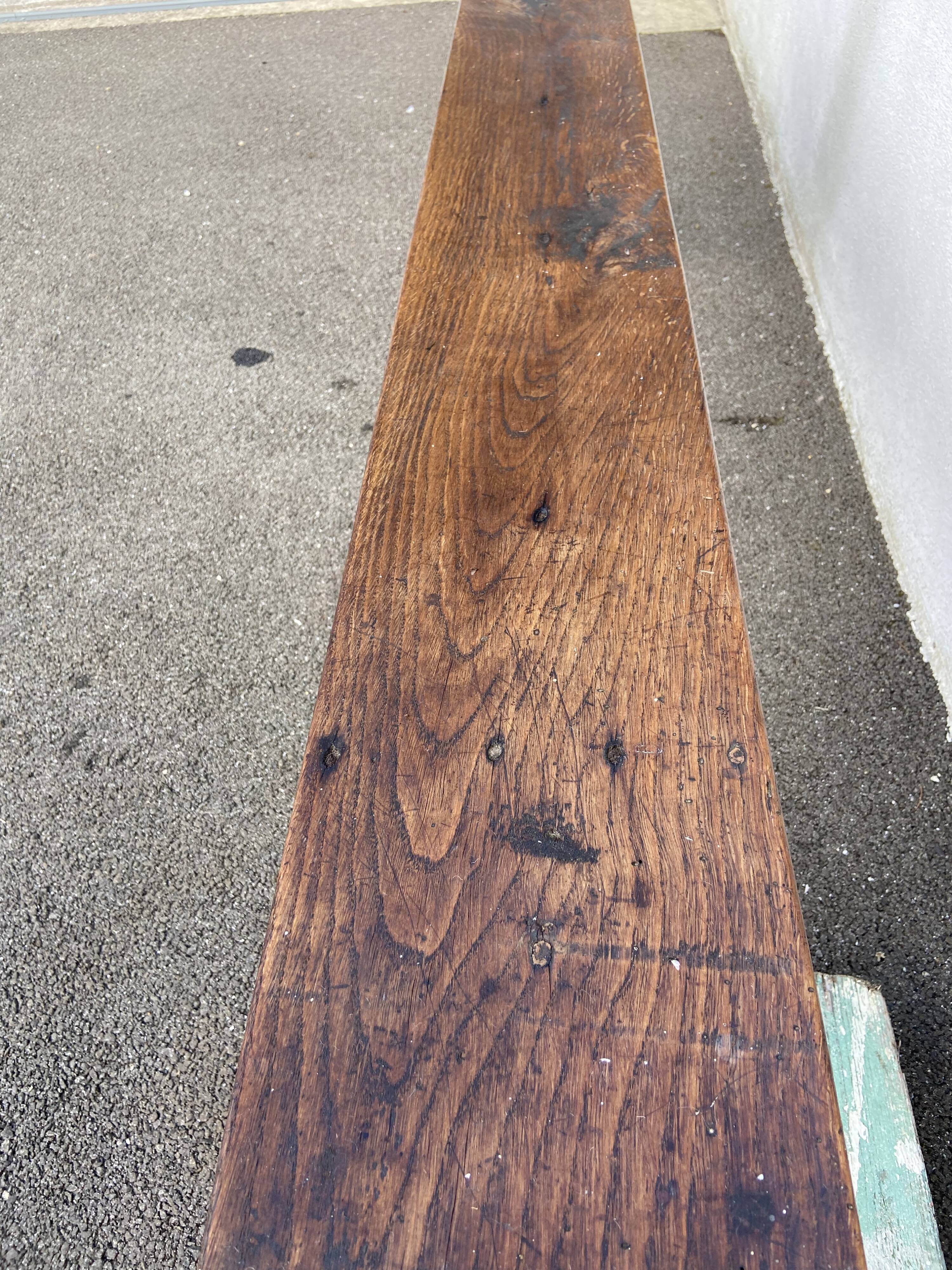 Wooden bench