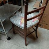 Antique parrot fabric chair