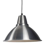 Lampe industrielle en aluminium brossé