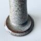 Enamelled terracotta candle holder