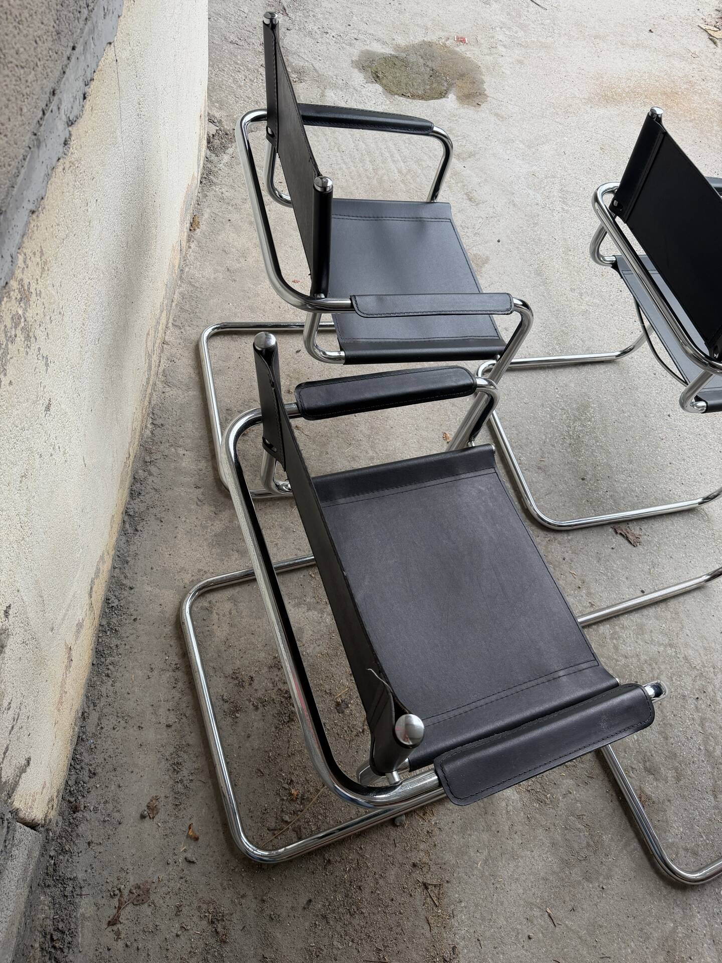 4 B34 armchairs by Marcel Breuer from the 1980s