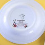 Set of 4 Sarreguemines dessert plates