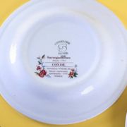 Set of 4 Sarreguemines dessert plates