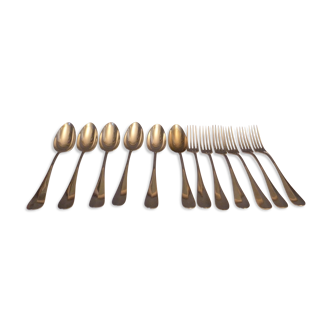 Coffret de 6 cuilleres et de 6 fourchettes