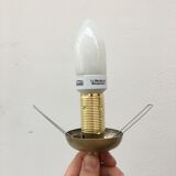 Vintage molded glass pendant lamp