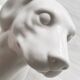 Patère en porcelaine chien.
