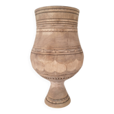 Coupe / Vase en bois sculpté