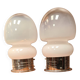 Pair of vintage space age lamps in murano glass 26x14 1960 to 70