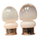 Pair of vintage space age lamps in murano glass 26x14 1960 to 70
