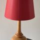 Lampe en bois tourné vintage